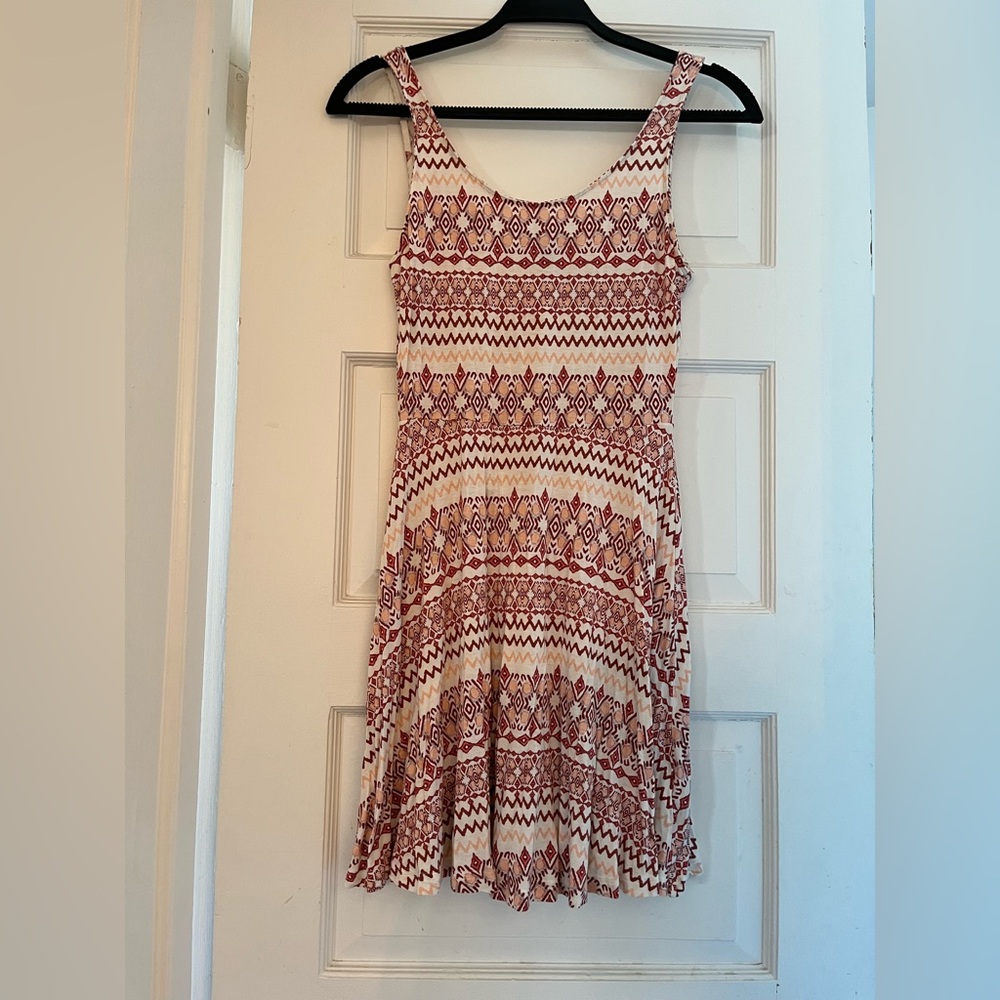 Bohemian Patterned Sleeveless Dress